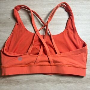 lulú lemon orange sports bra